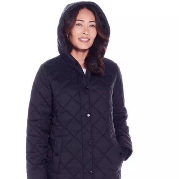 Weatherproof Women's Diamond Quilted Puffer Jacket NWT - Picture 3 of 8